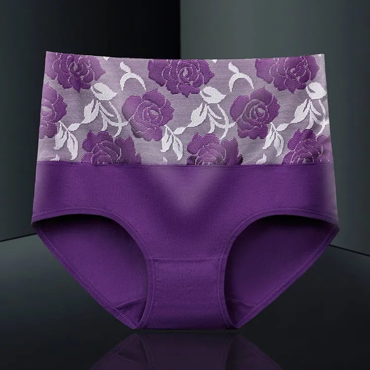 ✨LAST DAY BUY 5 GET 5 FREE✨Cotton High Waist Abdominal Slimming Hygroscopic Antibacterial Underwear-3